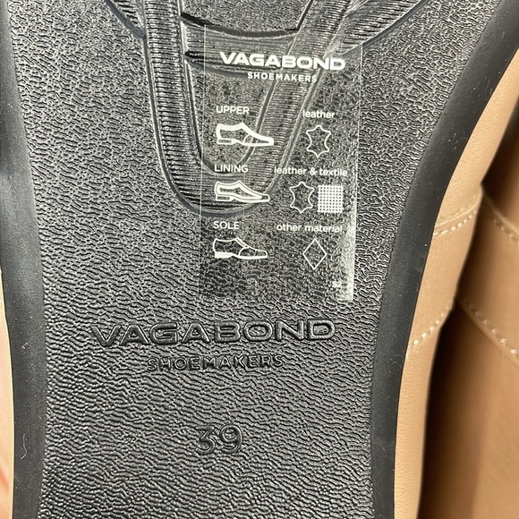 NIB Vagabond Jolin Ballet Mary Jane Flats Patent Taupe Sz 39 - Picture 15 of 16